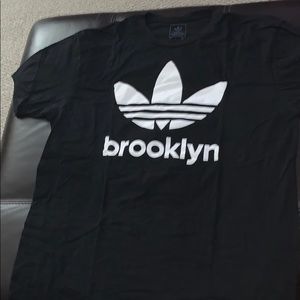 adidas brooklyn black and white tshirt